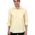 Yellow solid casual shirt