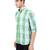 Green checkered casual shirt