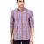 Purple checkered casual shirt