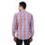 Purple checkered casual shirt