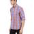 Purple checkered casual shirt