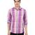 Purple checkered casual shirt
