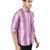 Purple checkered casual shirt