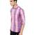 Purple checkered casual shirt