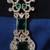 Indian bollywood gold plated kundan choker bridal necklace earrings jewelry set