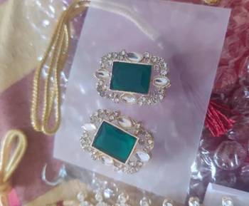 Indian bollywood gold plated kundan choker bridal necklace earrings jewelry set 3