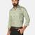 Men green printed shirt