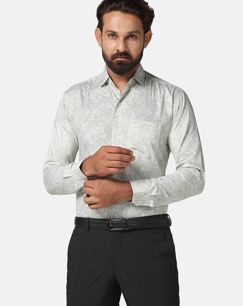 Men cotton printed shirt