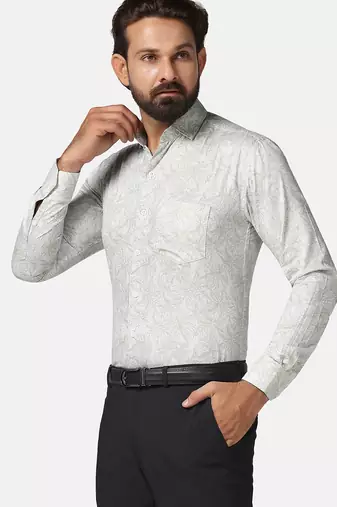 Men cotton printed shirt