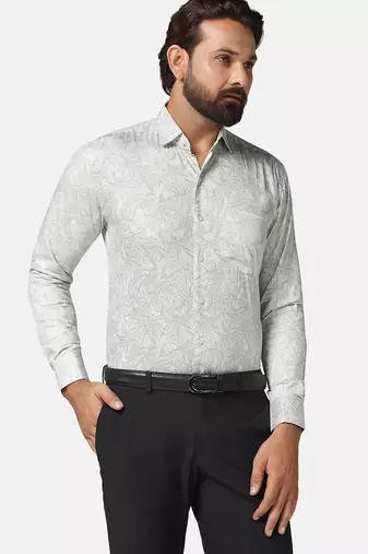 Men cotton printed shirt