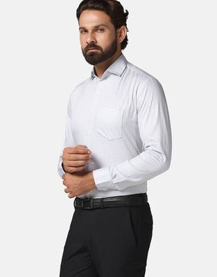 Men grey printed shirt 3