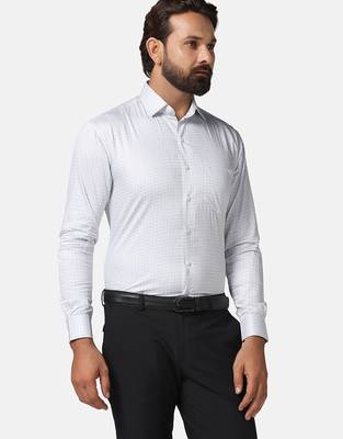 Men grey printed shirt 4