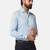 Men blue printed shirt