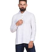 Grey striped casual shirt