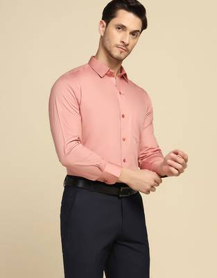 Pink solid shirt 3