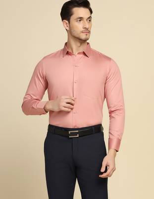 Pink solid shirt 4