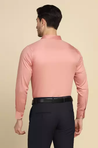 Pink solid shirt