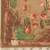 Brown printed cotton blend ethnic saree with blouse piece