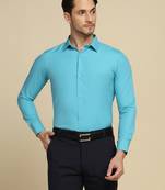 Blue solid shirt
