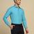 Blue solid shirt