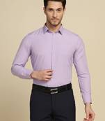 Men purple solid shirt