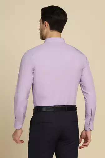 Men purple solid shirt