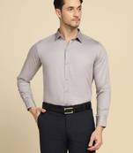 Men solid grey shirt