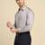 Men solid grey shirt