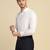 Men white textured shirt