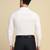 Men white textured shirt