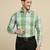 men green checked shirt