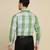 men green checked shirt
