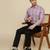 Men purple checked shirt
