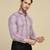 Men purple checked shirt