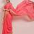 Pink printed cotton blend ethnic saree with blouse piece