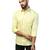 Men solid yellow shirt
