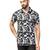 Men casual black printed shirt