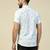 Men casual green printed shirt