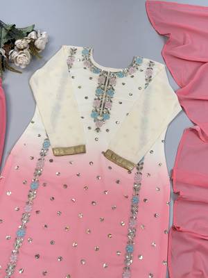 Heavy Embroidery Work Suit Set Designer Kurti With Dupatta 3