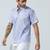 Afloat flora half sleeves blue shirt