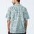 Tribal printed half sleeves blue shirt