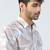 Peach brushstroke design shirt