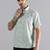 Tropical leaf printed green shirt