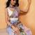 Grey printed cotton blend ethnic saree with blouse piece