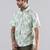 Palm paradise print half sleeve shirt