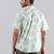 Palm paradise print half sleeve shirt