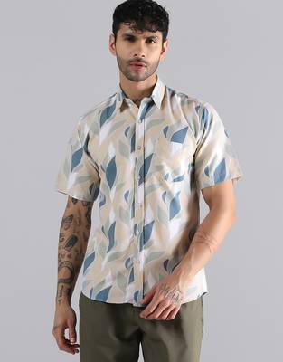 Leaf flow print shirt 1