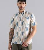 Leaf flow print shirt
