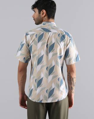 Leaf flow print shirt 4