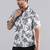 White hawaiian printed shirt